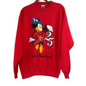 Vintage Mickey Mouse 25th Anniversary Walt Disney World Sweatshirt Men’s Size Lg